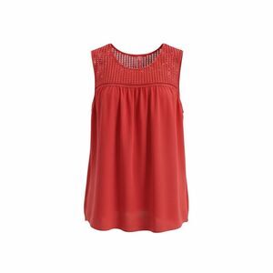 Atelier Max Coral Pink Mesh Women’s Shirt Top Blouse Size L